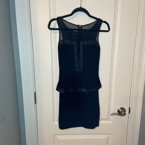 Black Peplum Dreas
